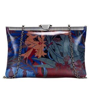 Patricia Nash Leather Asher Frame Clutch